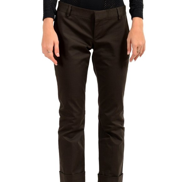 Dsquared2 Women's Dark Gray Cropped Pants US XS IT 38